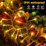 Warm White 1000 Led Christmas Cluster Lights Plug In, 50Ft Christmas String Lights Outdoor Waterproof With Remote, 8 Modes Christmas Tree Lights For Christmas Tree Wreath