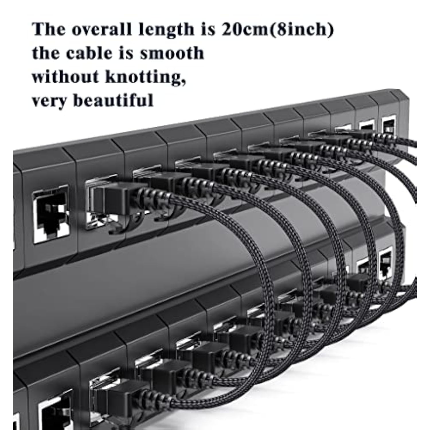 2Pack Cat6A Ethernet Cable Slim 3Ft, Thin Cat6 Ethernet Patch Cable 90 Degree