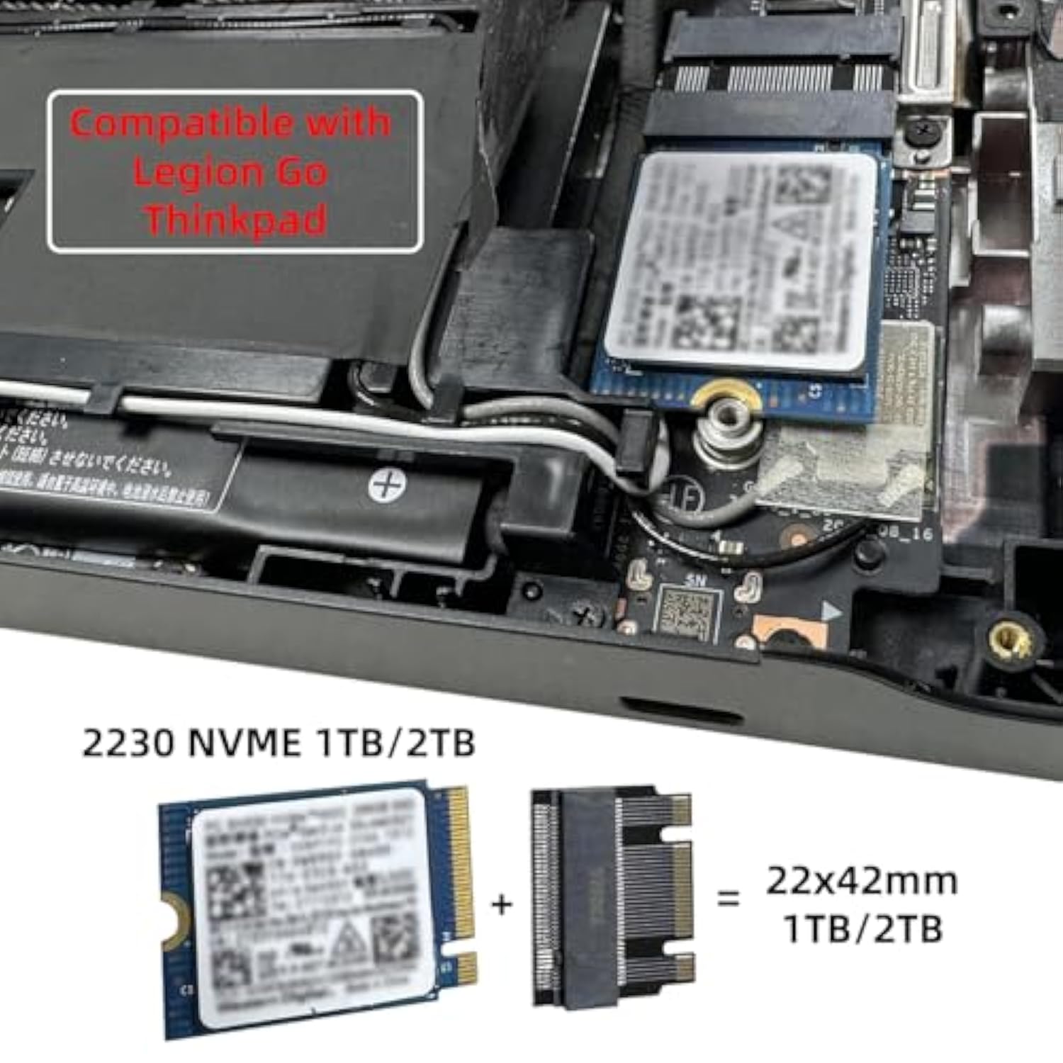 Cablecc NGFF B+M Key NVME M-Key Male to Female 22x30mm to 22x42mm Extension Ad