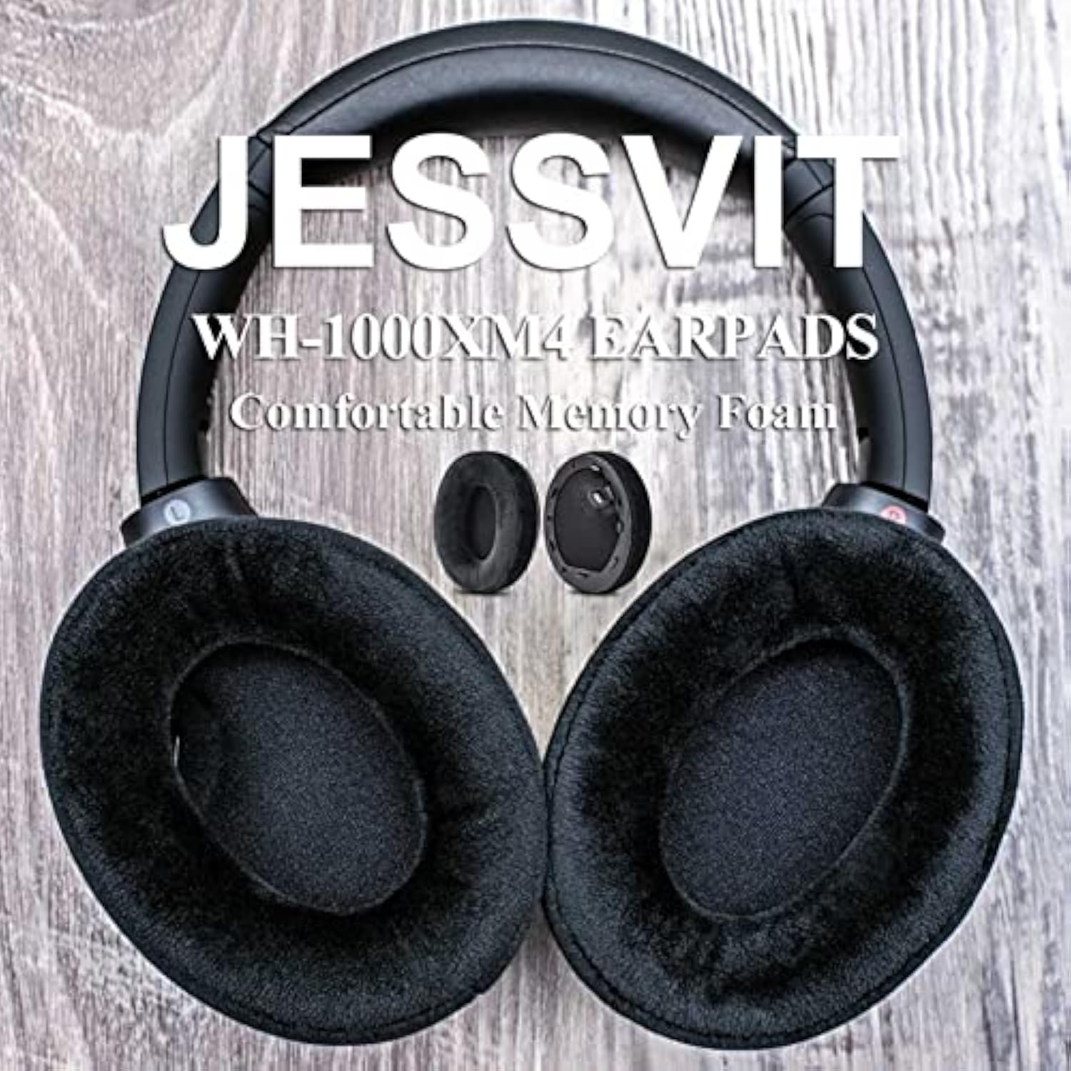 Wh-1000Xm4 Velour Earpads Replacement For Wh1000Xm4 Wh-1000Xm4 Headphones - Upgrade Soft Velour/Ear Cushion/Ear Cups By