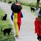 6 Pack Halloween Black Cat Yard Signs with Stakes Scary Silhouette Halloween Decorations for Outdoor Yard Lawn Garden Halloween Decor