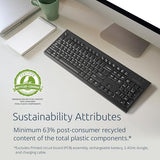 Kb270 Eq Wireless Rechargeable Keyboard, Full-Size, Spill-Proof, 2.4Ghz & Bluetooth 5.0 Connection, Compatible With Windows And Macos (K75558Na)