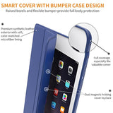 For Ipad Mini 5Th Generation Case And Ipad Mini 4 Case, Ultra Slim Lightweight Trifold Smart Shell With Soft Tpu Back Cover, Auto Sleep/Wake, Navy Blue