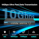 8-Port 10G Sfp+ Layer 3 Managed Switch, 8 X 10Gbe Ports, Web Managed, Port Isolation, Built-In Fan, Metal Case, Desktop/Wall Mount, Led Indicators, Support 1G/2.5G (Sfp+ Modules Not Included)