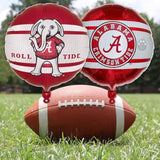 Havercamp University of Alabama Balloons (3 Pack) Alabama Crimson Tide Decorations with 2-Sided Prints featuring Big Al Alabama and Bama's A Logo. Constructed from Premium Mylar Material.
