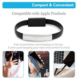Bracelet Charger For Iphone And Ipad, Short Usb Fast Charging Data Cable, 8.66 Inch Flat Outdoor Phone Usb Charging Cord, For Iphone 14/13/12/11/Pro/Max/Xs/X, Ipad, Airpods, Macbook (Pack Of 2)
