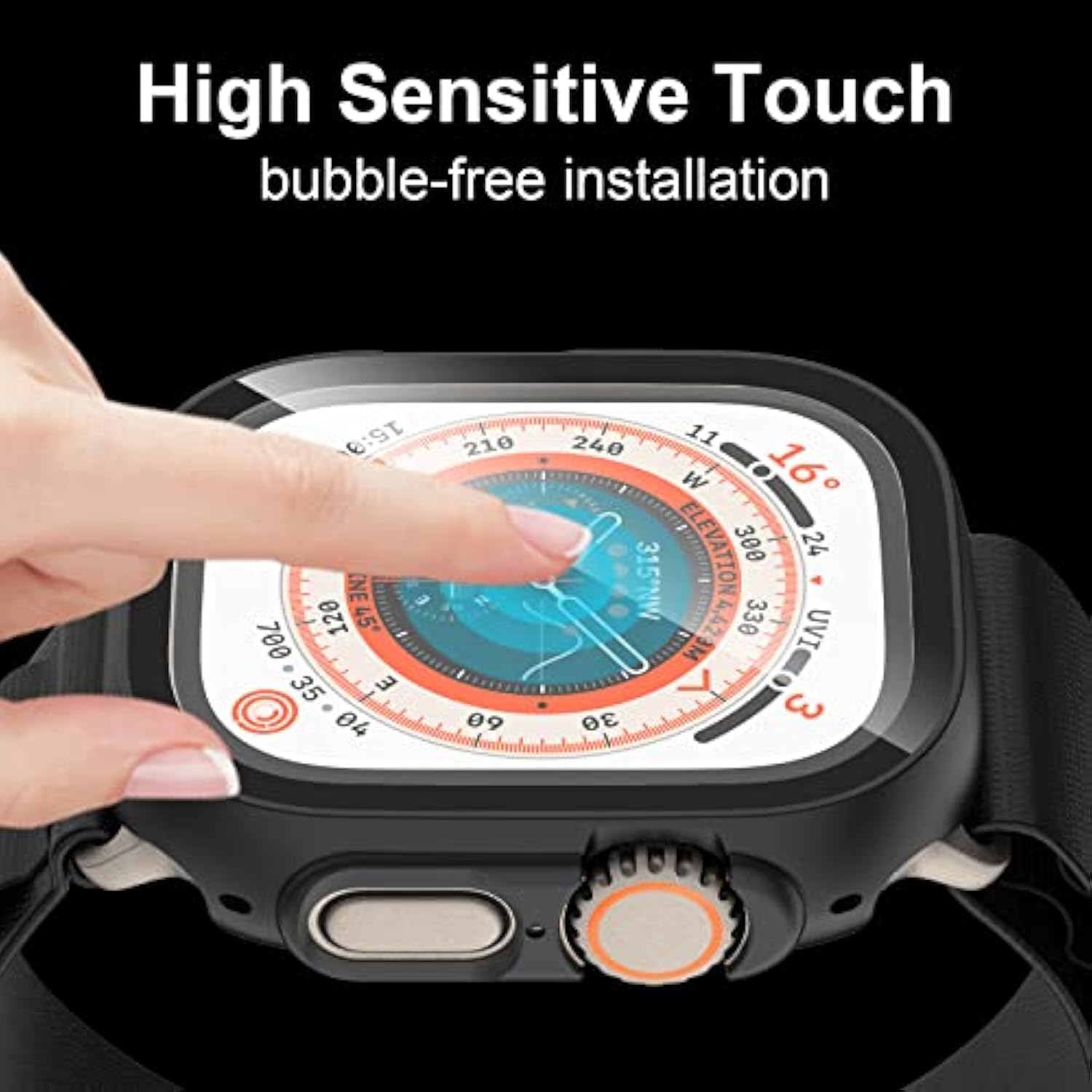6 Pack Case With Tempered Glass Screen Protector For Watch Ultra 2/Ultra 49Mm, Scratch Resistant Full Protective Cover For Iwatch 49Mm