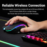 Redragon M602 Griffin RGB Gaming Mouse, RGB Spectrum Backlit Ergonomic Mouse with 7 Programmable Backlight Modes up to 7200 DPI for Windows PC Gamers (Black, Wireless)