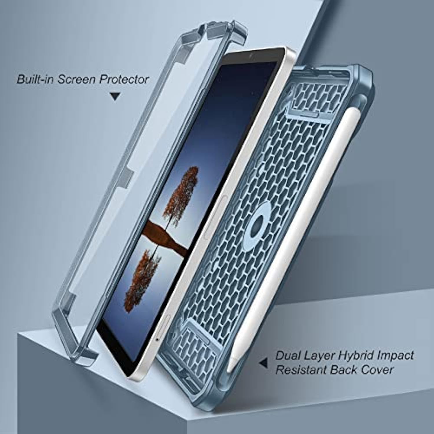 Fintie Case for iPad Mini 6 2021 - [Tuatara Magic Ring] 360 Degree Rotating Gr