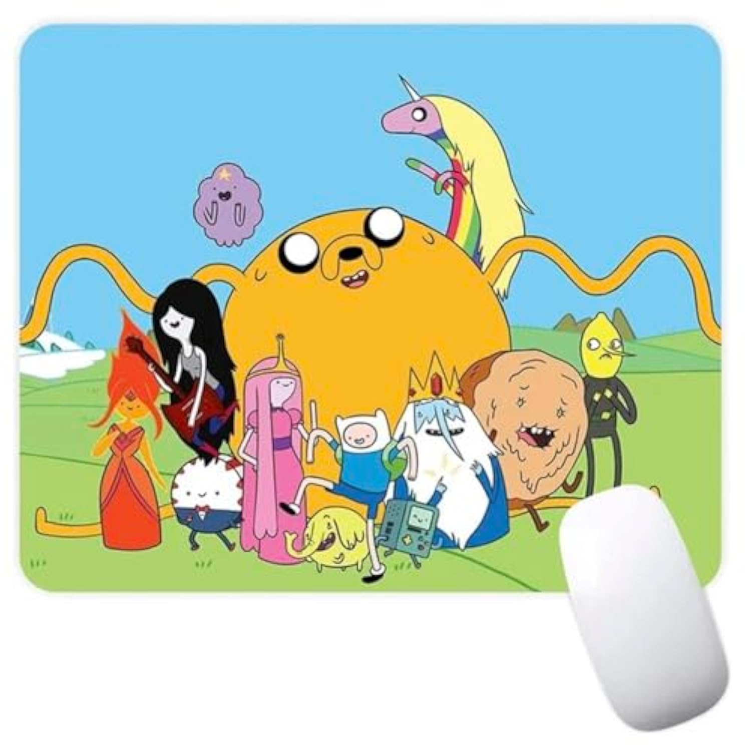 Princess Bubblegum Come Along With Me Adventure Time Cartoon Animated Tv Show Non-Slip Mousepad Gaming Computer Mouse Pad Gaming Desktop Laptop Mouse Pad With Stitched Edge 7.1 X 8.7 Inches