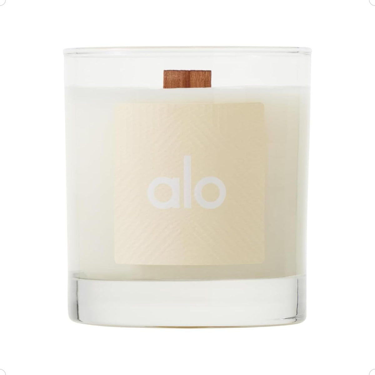 ALO Love Candle | Floral Scent - Orange, Vanilla and Blonde Sandalwood | Made with Coconut & Soy Wax Blend | Wood Wick | 60-Hour Burn Time | 8 oz