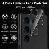 4-Pack Samsung Galaxy S22 Ultra Camera Lens Protector 9H Tempered Glass