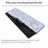 Wireless Keyboard Mouse Sleeve Travel Case Neoprene Shockproof Protective Keyboard Case For Logitech Mk270 Wireless Keyboard And Mouse Combo (Black)