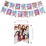 Twice Merch Party Decorations Happy Birthday Banner Cake & Cupcake Toppers Balloons