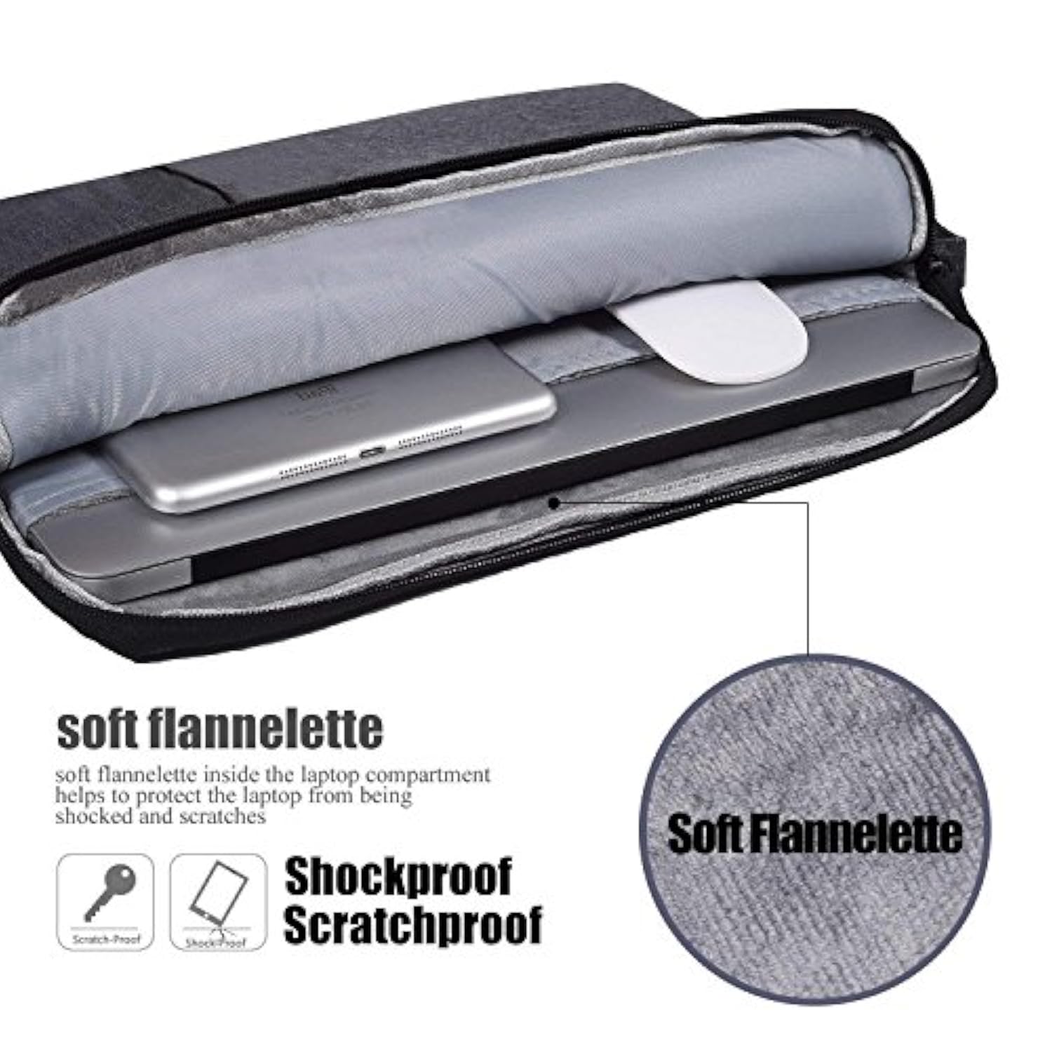 Drawing Tablet Case Carrying Bag With Artist Glove Graphics Tablet Sleeve Protective Bag For Huion H610 Pro, Hs610, Xp-Pen Deco 01, Star 06, Ugee M708 And Veikk A30, A50
