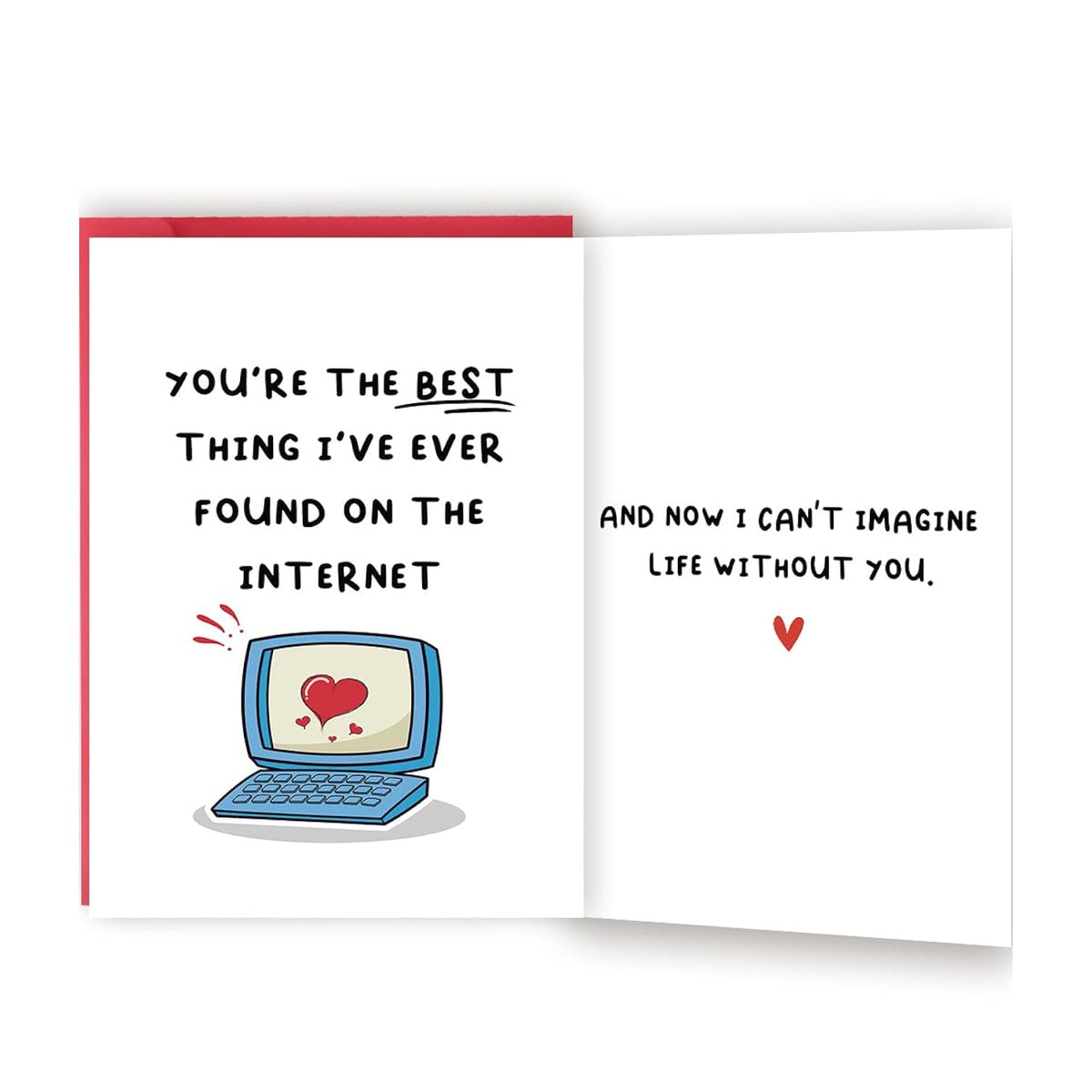 Funny Birthday Cards For Men Women | Sweet Anniversary & Valentines Day Decorations Gifts For Him Her