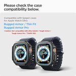 Spigen EZ Fit Tempered Glass Screen Protector for Apple Watch Ultra 2, Apple Watch Ultra (49mm) - 2 Pack