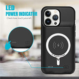 Battery Case for iPhone 13 Pro Max, Full Encircle 12000mAh High Capacity Rechargeable Portable Charger Case Extended Battery Compatible with iPhone