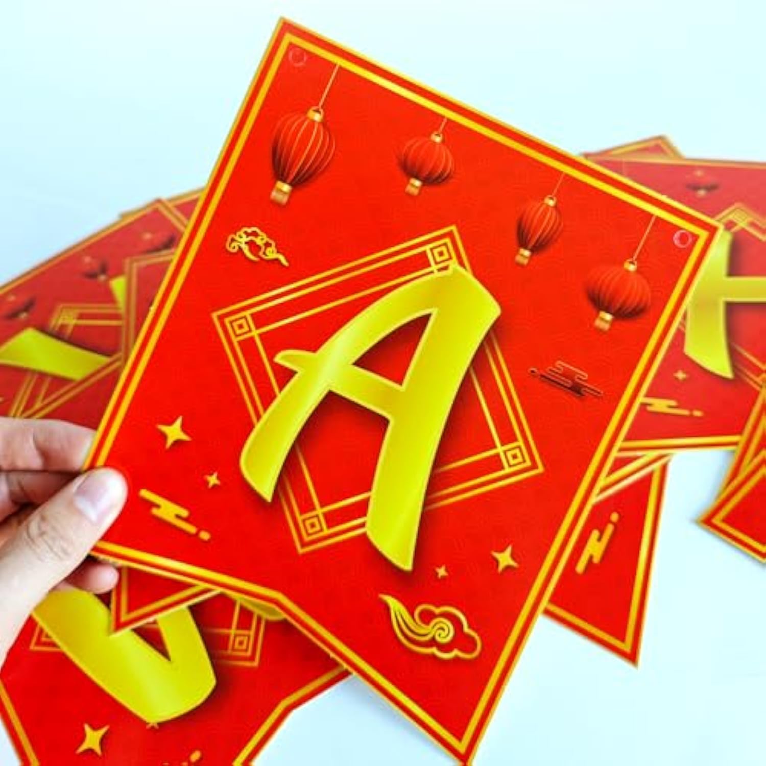 2025 Lunar New Year Hanging Banner Asian Spring Festival Cardboard Bunting
