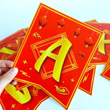 2025 Lunar New Year Hanging Banner Asian Spring Festival Cardboard Bunting