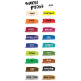 Chroma Mural Paint, Assorted Bright Colors, Pints, Set of 6