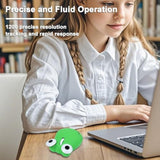 Wireless Mouse Bluetooth Cute Animal Green Frog Shape Computer Mice With Usb Receiver 2.4Ghz & Bluetooth Dual-Mode Portable Travel Silent Optical Cordless Mouse For Laptop Pc Computer Desktop Notebook