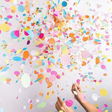 25 Pcs Rainbow Confetti Balloons, 12 Inch Thickened Clear Latex Balloon With Confetti Inside For Birthday Party Baby Shower Graduation Engagement Bridal Shower Decorations Supplies (Long Confetti)