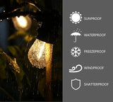 48 Pack S14 LED String Light Bulbs 1W Shatterproof Outdoor Replacement Bulbs E26 Base