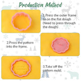 16 Pack Christmas Cookie Cutter Set, 3D Cookie Cutters For Baking Pink Diy Press Cookie Stamps Molds For Kids Gingerbread Man, Christmas Tree, Snowman, Santa, Snowflake, Merry Christmas