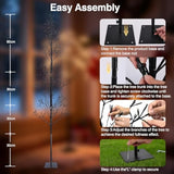 4.9 Ft Christmas Outdoor Artificial Tree With Lights - 216 Led Pre Lit Christmas Decoration Tree Lights With Timer,Includes 27 Led Flashing Bulb,For Holiday Displays (Warm White)