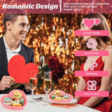 6 Pcs Pink Heart Shaped Food Storage Containers 34 Oz Plastic Seasoning Plates Dessert And Lunch Box Valentine'S Day Heart Box With Clear Lid For Valentine Kitchen Restaurant Fruit Vegetable Food