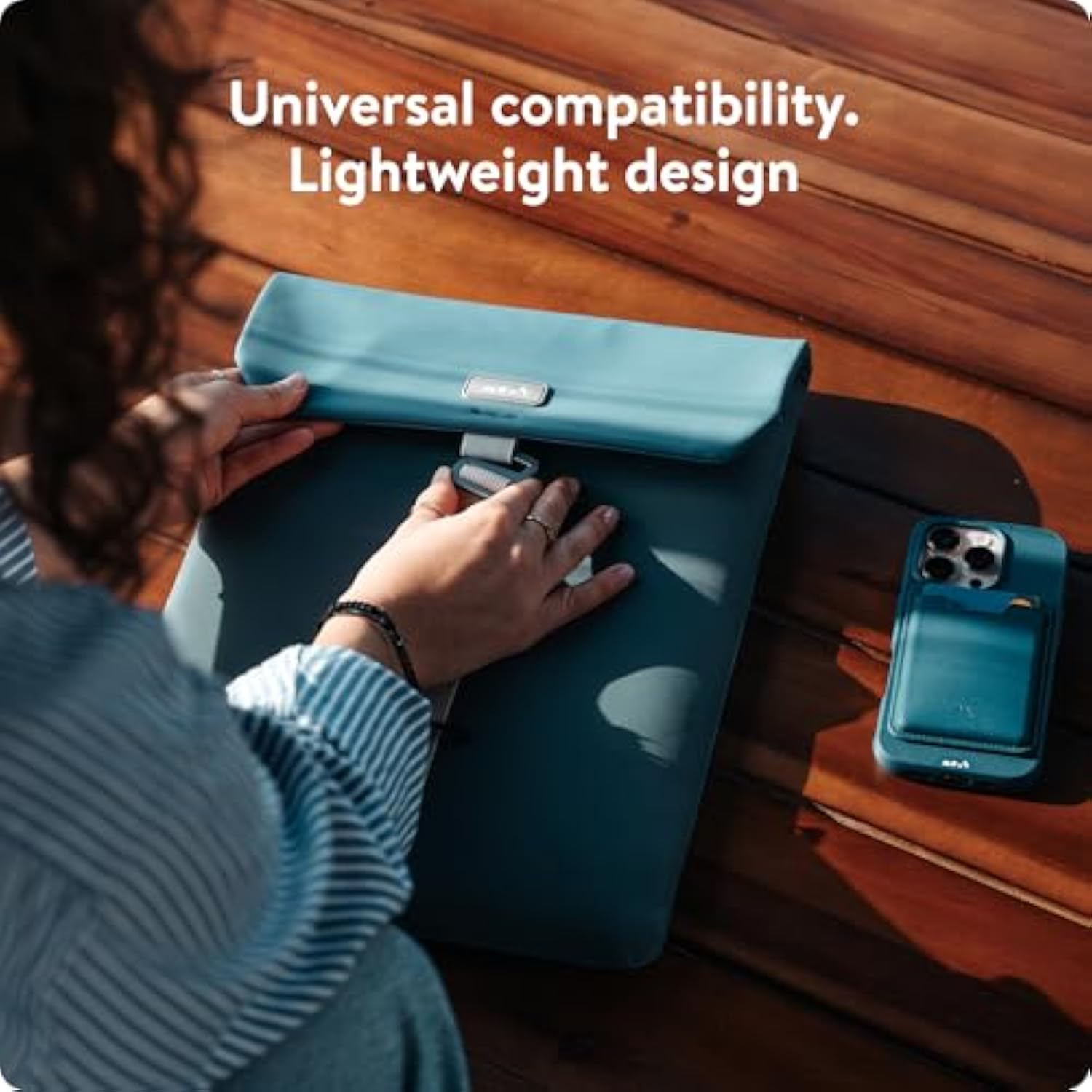– Laptop Bag 14 Inch Case - Universal Laptop Sleeve – Water Resistant Durable Cover - Marine