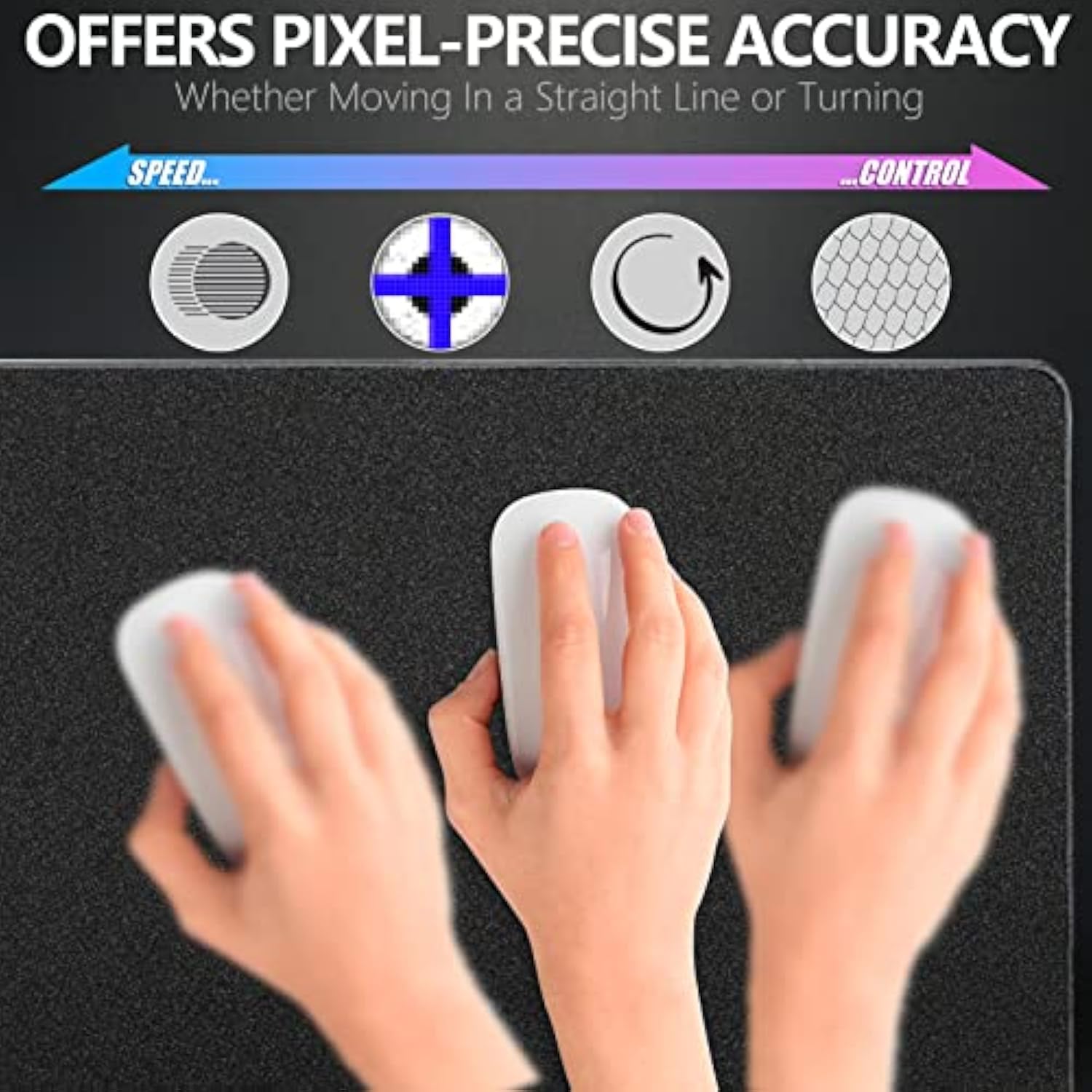 X-Raypad Aqua Control 2 Gaming Mouse Pad, Ultra-High Precision Mouse Pad With Perfect Speed And Control Capability, Consistent X And Y Glide, Designed For Fps Players With Low Dpi Requirements