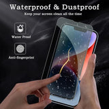 Privacy Screen Protector For Iphone 14 Plus, Shatterproof Tempered Glass Accessories, Anti Spy Tempered Glass Film, Case Friendly Ultra Resistant 9H Hardness Anti-Glare Hd Black -3 Pack