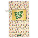 Go Go Padded Laptop Sleeve With Snap Closure And Wires Pouch, Fits Up To 15-Inch Laptop, Tulips On Ivory