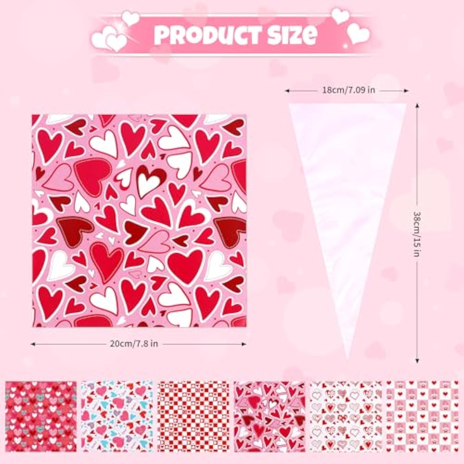 Valentine'S Day Gifts For Kids-30 Pack Valentines Sweet Cones Shaped Stationery Gift For Classroom, Creative Valentine Exchange Gift Set With Clear Bag Heart Card Pencil Sticker Eraser Sharpener Ruler