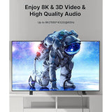 8K Hdmi Cable 2 Pack 15Ft, 48Gbps High Speed Hdmi 2.1 Braided Hdmi Cord, 4K 12