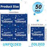 50 Pack Retirement Paper Napkins Retirements Party Decorations Happy Farewell Celebration Supplies We Will Miss You For Retired Decor Favors Blue And Silver Teacher