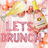 43 Pcs Lets Brunch Decoration Brunch And Bubbly Bridal Shower Decoration Lets Brunch Sign Banner Floral Bridal Shower Decoration
