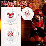 100pcs Halloween Clown Balloons, 12" Latex Scary Carnival Party Decorations