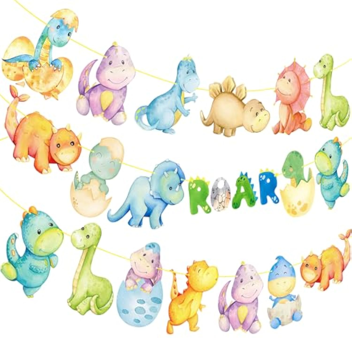 4Pcs Dinosaur Baby Shower Banners Dinosaur Birthday Party Decorations Dino Theme Banners For Roar Dinosaur Party Baby Shower Supplies