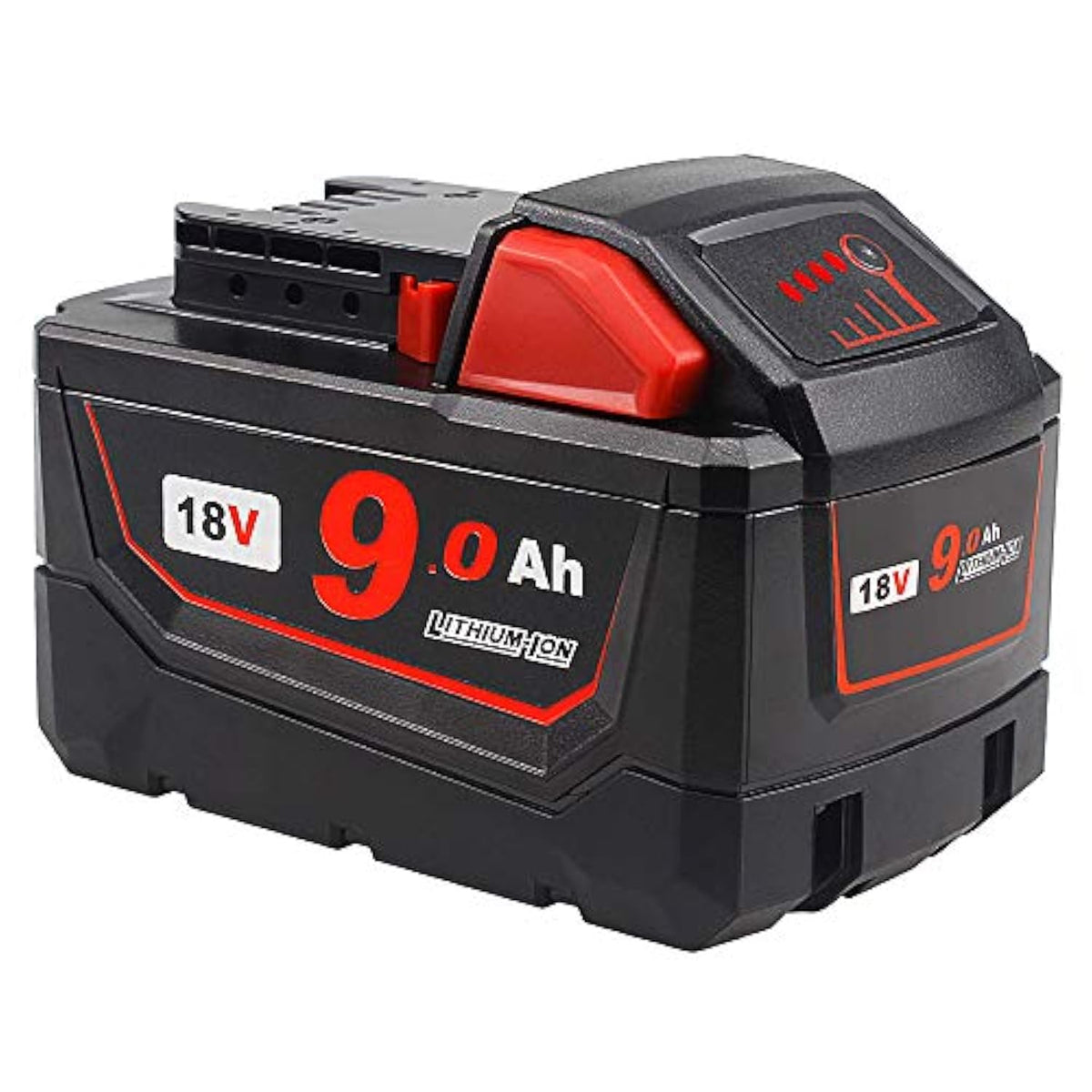 9Ah 18V Replacement Battery Compatible With Milwaukee M18 Xc 48-11-1840 48-11-1860 Cordless Power Tools Lithium Batteries