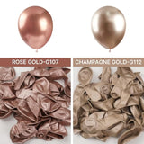Metallic Champagne Gold Balloons, 50 Pcs 12 Inch Champagne Gold Metall