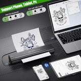 H1 Tattoo Stencil Printer For Tattooing,Wireless Bluetooth Tattoo Printer Machine,Portable Thermal Printer Copier,10 Transfer Papers,Compatible With Smartphone & Pc