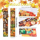 Fall Harvest Scarecrow Porch Banner for Thanksgiving Decor