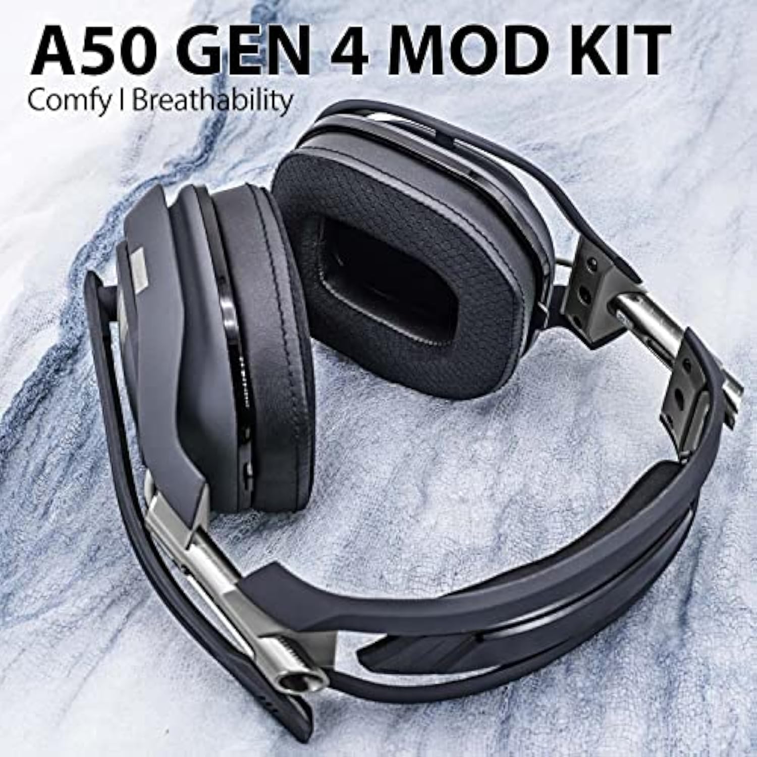 A50 Mod Kit Gen 4 - Cooling Gel Earpads Compatible With Astro A50 Gen 4 Headset I Ear Pads/Headband/Replacement Ear Cushions/Microphone Foam - Not Suitable For A50 Gen 3 (Breathable Mesh)