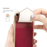 Secure Stretchy Fabric Phone Wallet, Stick-On Card Holder for iPhone & Android