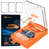 3 Pack For Apple Watch Series 9 Screen Protector 45Mm Series 8/7, [Auto Alignment Kit] 3D Full Cover Waterproof Bubble Free Anti Scratch Hd Clear Film For Iwatch 45Mm Accessories