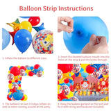 Carnival Circus Balloon Garland Arch Kit 120pcs Red Blue Yellow Party Decor