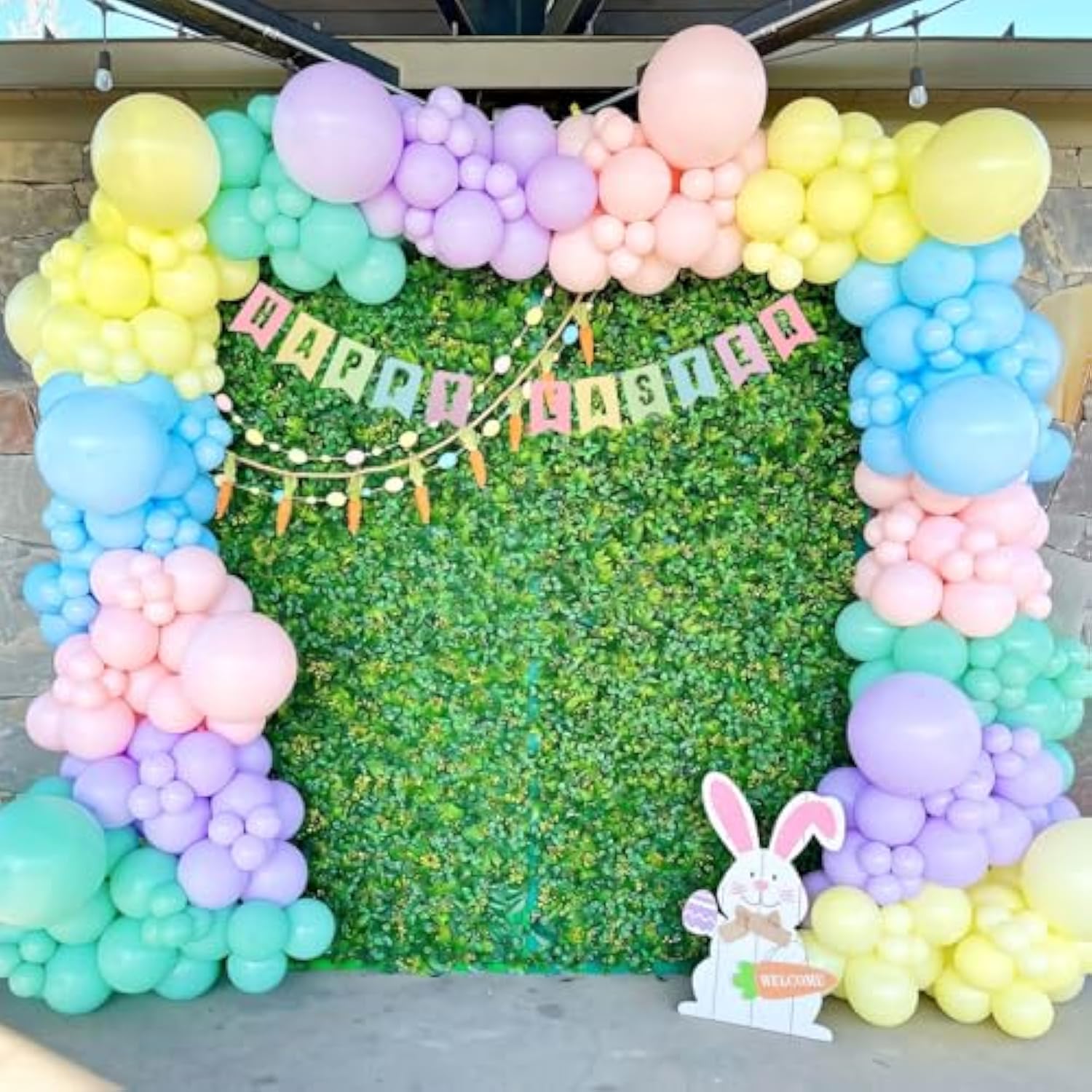 135PCS Pastel Balloon Arch Kit Different Sizes Macaron Balloons for Baby Shower Birthday Party